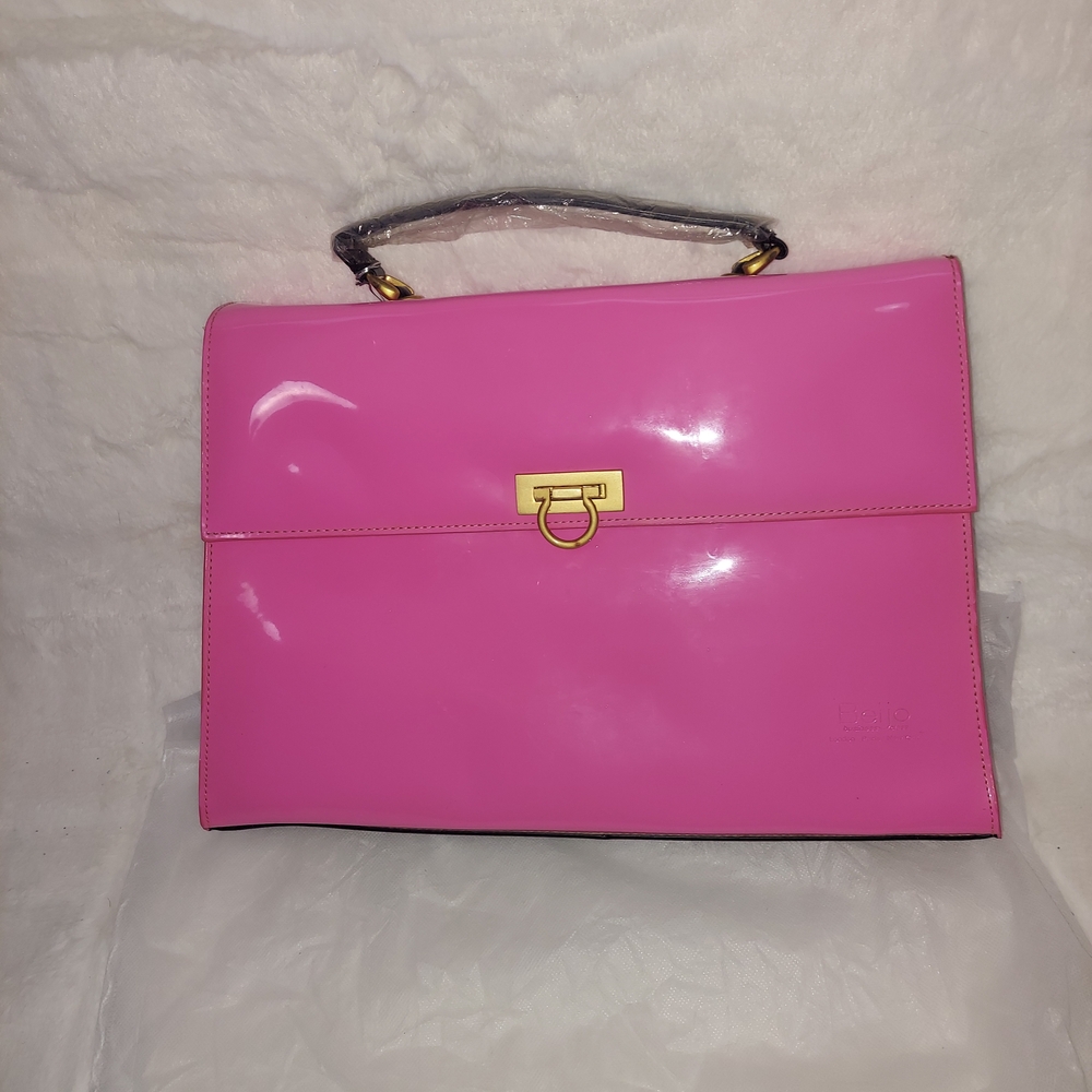 Beijo Pink Leather Handbag